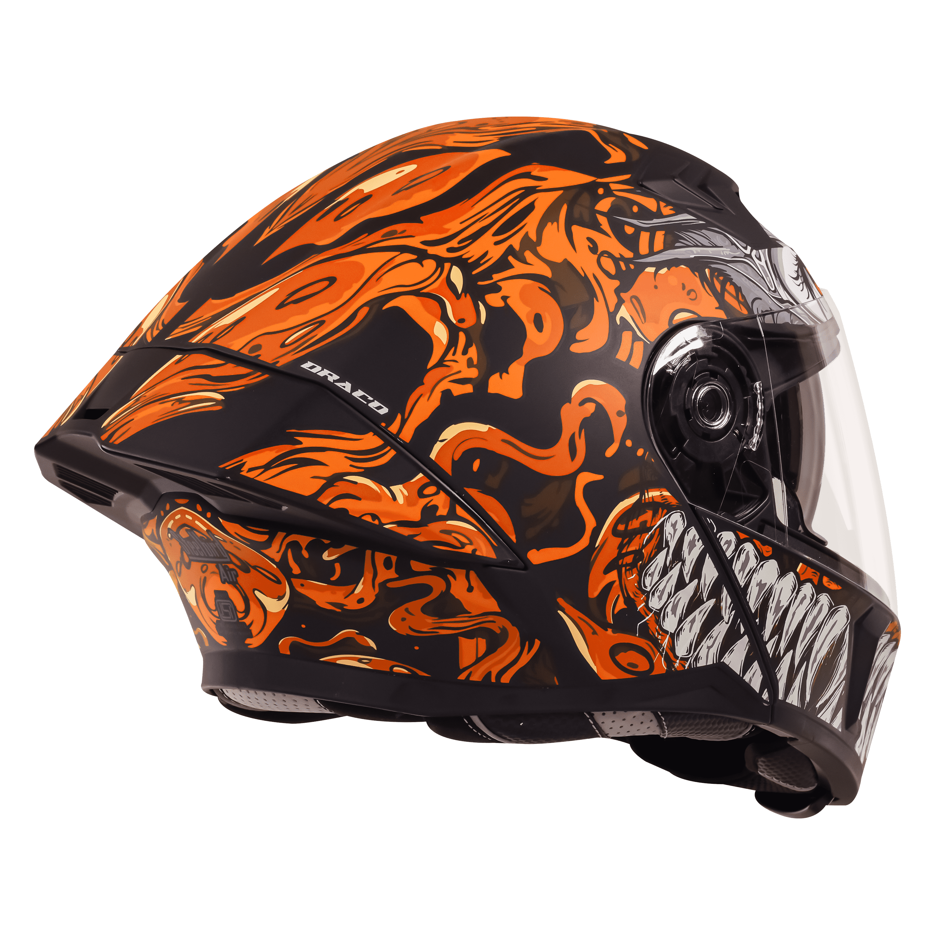 SBA-20 ISS DRACO GLOSSY BLACK WITH ORANGE